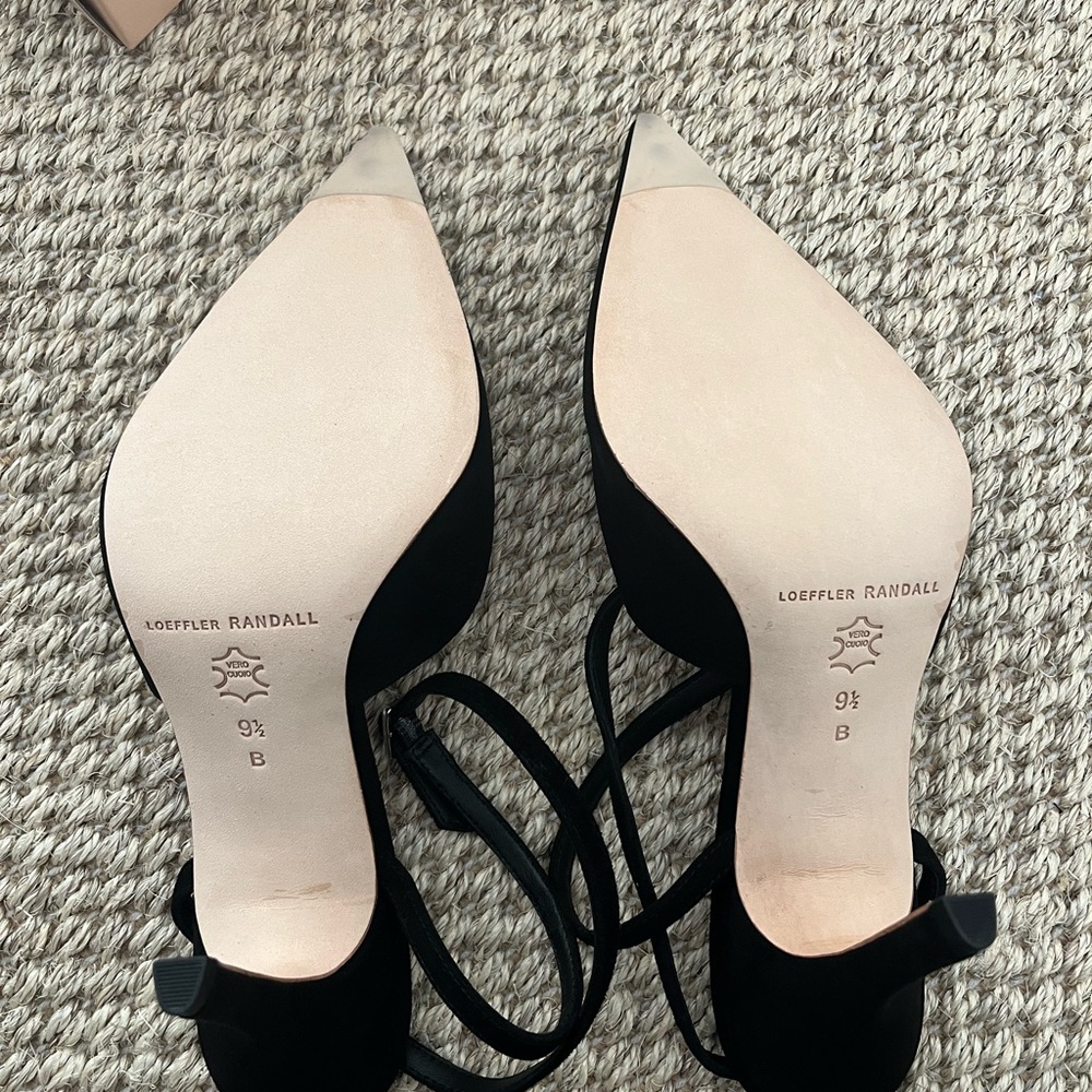 Loeffler Randall Black Suede Jaden Heels - Picture 3 of 5
